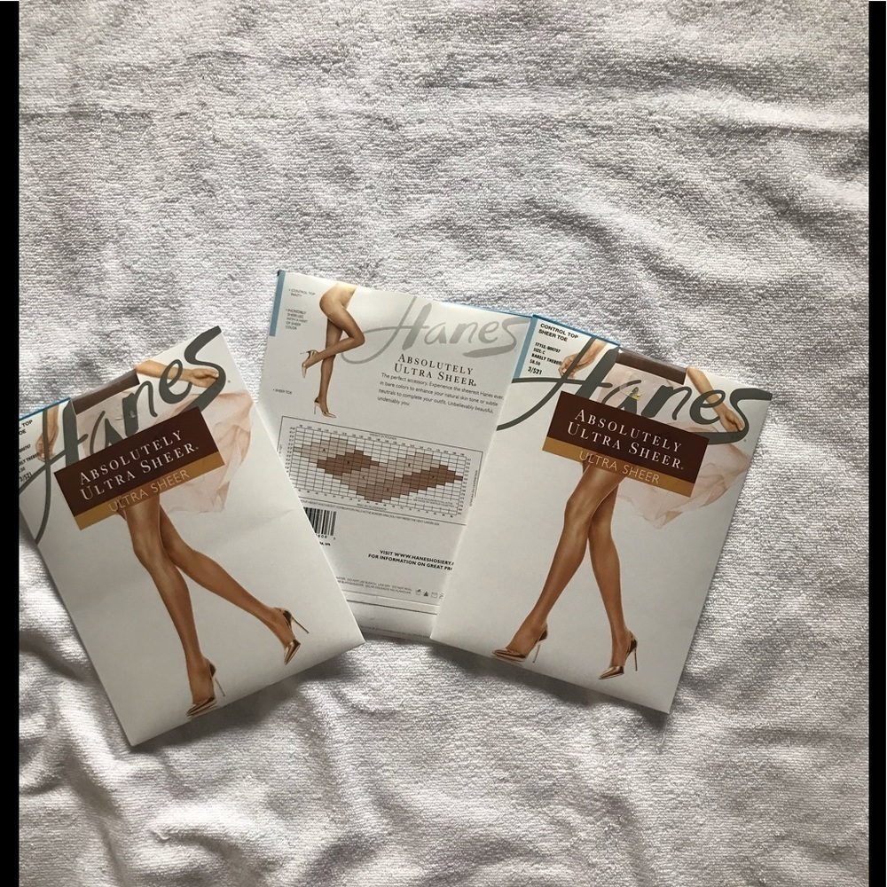 NWT- Control Top Sheer Toe/Panty (bundle of 3)